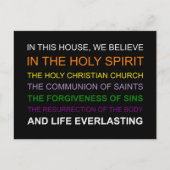 In dit huis geloven we briefkaart (Voorkant)