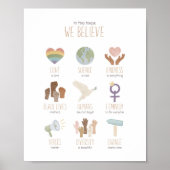 In dit Huis geloven we dat zwarte levens belangrij Poster (Voorkant)