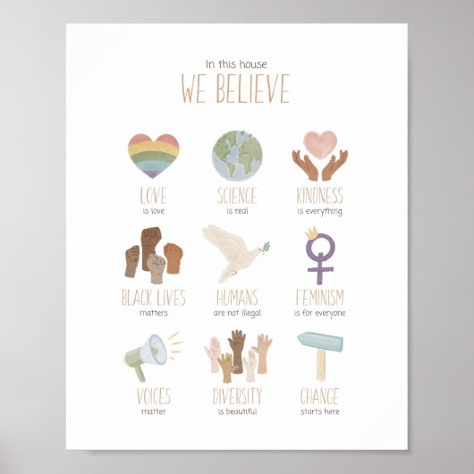 In dit Huis geloven we dat zwarte levens belangrij Poster (Voorkant)