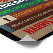 In dit Huis Geloven We Harris Over Trump - Femin Poster (Hoek)