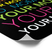 In dit huis geloven we in een bordmeme. poster (Hoek)