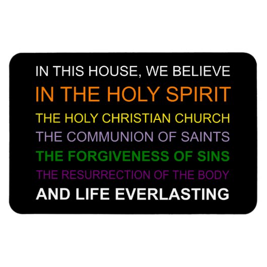 In dit huis geloven we magneet (Horizontaal)