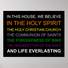 In dit huis geloven we poster