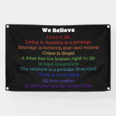 In dit huis geloven we Republiek Spandoek (Horizontaal)