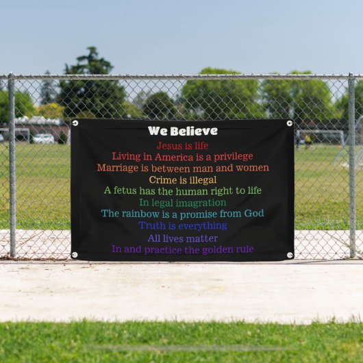 In dit huis geloven we Republiek Spandoek (Insitu)