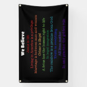 In dit huis geloven we Republiek Spandoek (Verticaal)