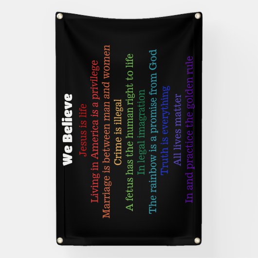 In dit huis geloven we Republiek Spandoek (Verticaal)