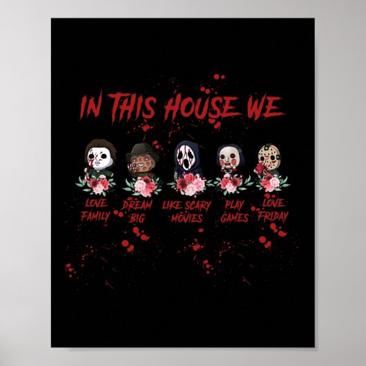 In dit huis houden we van de familie Dream Big Lov Poster (Voorkant)