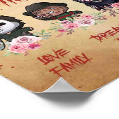 In dit Huis houden we van familie dromen groot als Poster (Hoek)