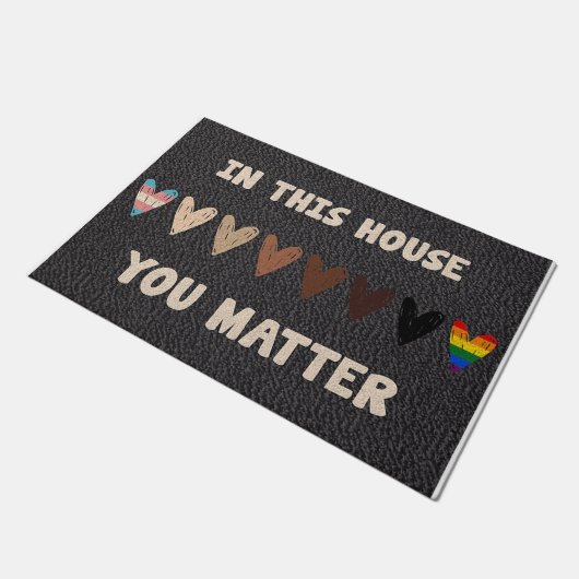 In dit Huis is het belangrijk dat je hartsignalen Deurmat (Schuin)