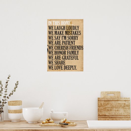 In dit Huis... Poster (Keuken)