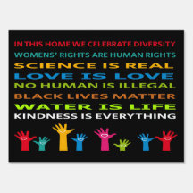 In dit huis vieren we Diversity Sign