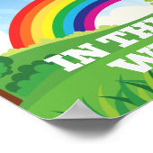 In dit Huis zeggen we Gay Cute Pride Rainbow Poster (Hoek)