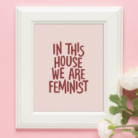 In Dit Huis Zijn We Feministisch Vet Typografie