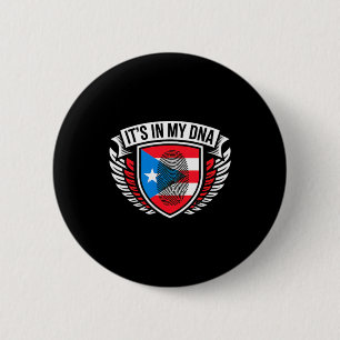 in DNA Vingerafdruk in Puerto Rico Puertoricaanse  Ronde Button 5,7 Cm