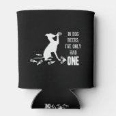 In Dog Beers heb ik maar één grappige prijsvraag Blikjeskoeler (Achterkant)