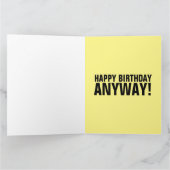 IN DOG JAREN BEN JE DODE FUNNY BIG BIRTHDAY KAART (Binnen)