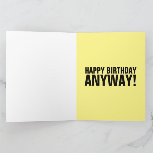 IN DOG JAREN BEN JE DODE FUNNY BIG BIRTHDAY KAART (Binnen)