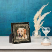In Dog Memory Marble Rustic Sepia Keepomwille Fotoplaat (Insitu)