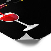 In Dog Wines I've Only Had One Funny Wine Lover Poster (Hoek)