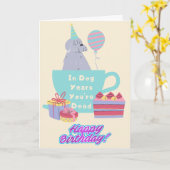 In Dog Years ben je dood, grappige verjaardag Kaart (Gele Bloem)