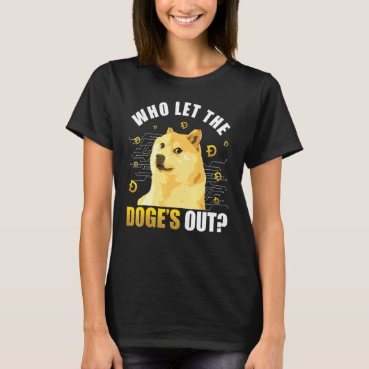In Dogecoin vertrouwen we - Blockchain T-shirt (Voorkant)