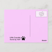 in doll blanket Kitten Briefkaart (Achterkant)