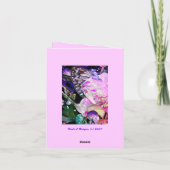 In Dreams, briefkaart (Achterkant)