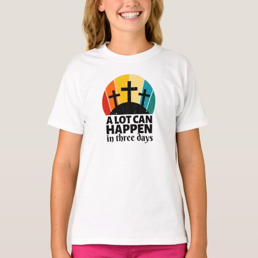 In drie dagen kan er veel gebeuren t-shirt (Voorkant)