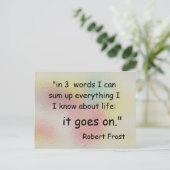 in drie woorden briefkaart (Staand voorkant)