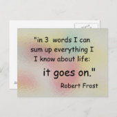 in drie woorden briefkaart (Voorkant / Achterkant)