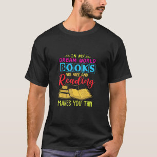 In dromen is het boek van de wereldlezing vrij en t-shirt