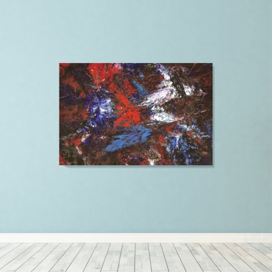 In duisternis Abstract Canvas Afdruk (Insitu (Houten vloer))