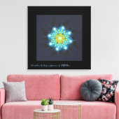 In duisternis canvas afdruk (Insitu (Woonkamer))