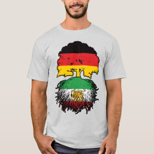 In Duitsland gewortelde Iraanse wortels Leeuw en Z T-shirt