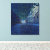 In Dusk (nachtlandschap) (Evening Scene) Canvas Afdruk (Insitu (Houten vloer))