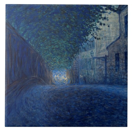 In Dusk (nachtlandschap) (Evening Scene) Tegeltje (Voorkant)