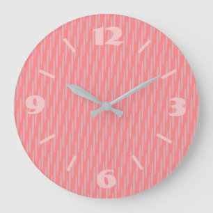  in Dusty Pink Wall Clock Grote Klok