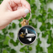 In een baan om de aarde sleutelhanger (Hand)