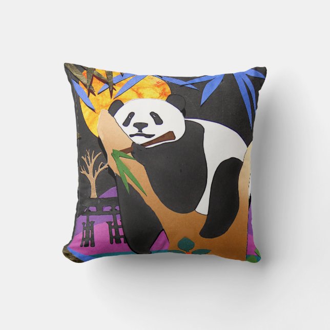 IN EEN BAMBOO COMA Panda Pillow Kussen (Voorkant)
