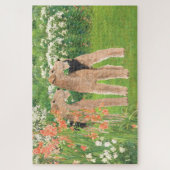 In een bloementuin legpuzzel (Verticaal)