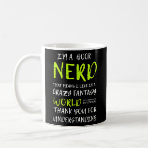 In een boek Nerd voor boek Koffiemok
