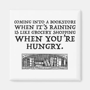 In een boekwinkel komen als het regent magneet