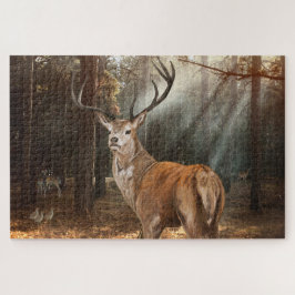 In een bos legpuzzel