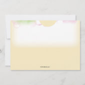 In een Bubble Foto Verjaardag Uitnodiging (Achterkant)