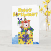 In een Cadeau gekleed Kaart (Gele Bloem)