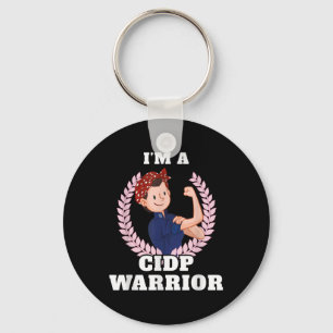 In een CIDP Warrior CIDP bewustzijn Sleutelhanger