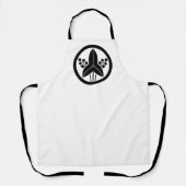 In een cirkel staande pijlpunt schort (Voorkant)