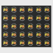 In een Citrus Relatie Funny Fruit Pun Dark BG Cadeaupapier (Vlak)