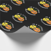 In een Citrus Relatie Funny Fruit Pun Dark BG Cadeaupapier (Hoek)